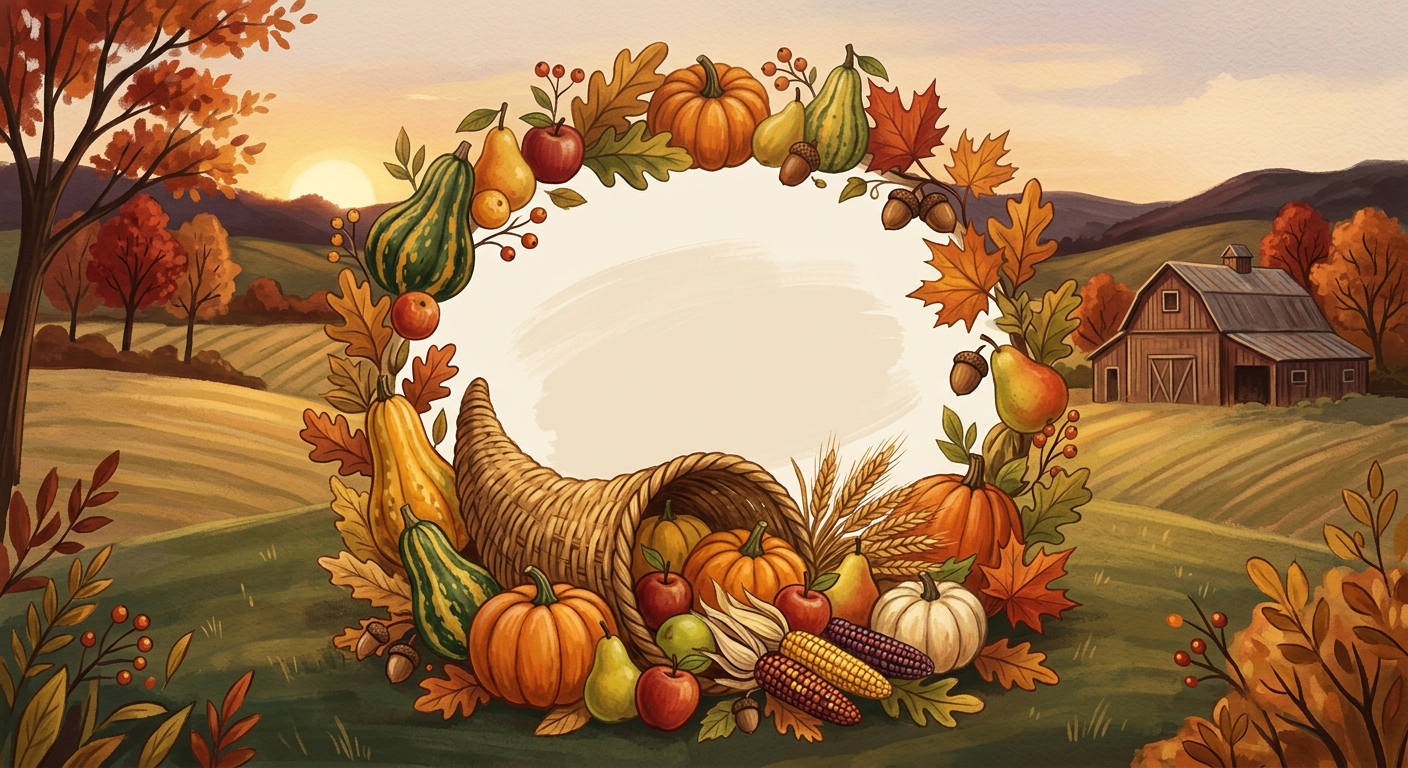Thanksgiving Harvest - thanksgiving greeting invitation design preview