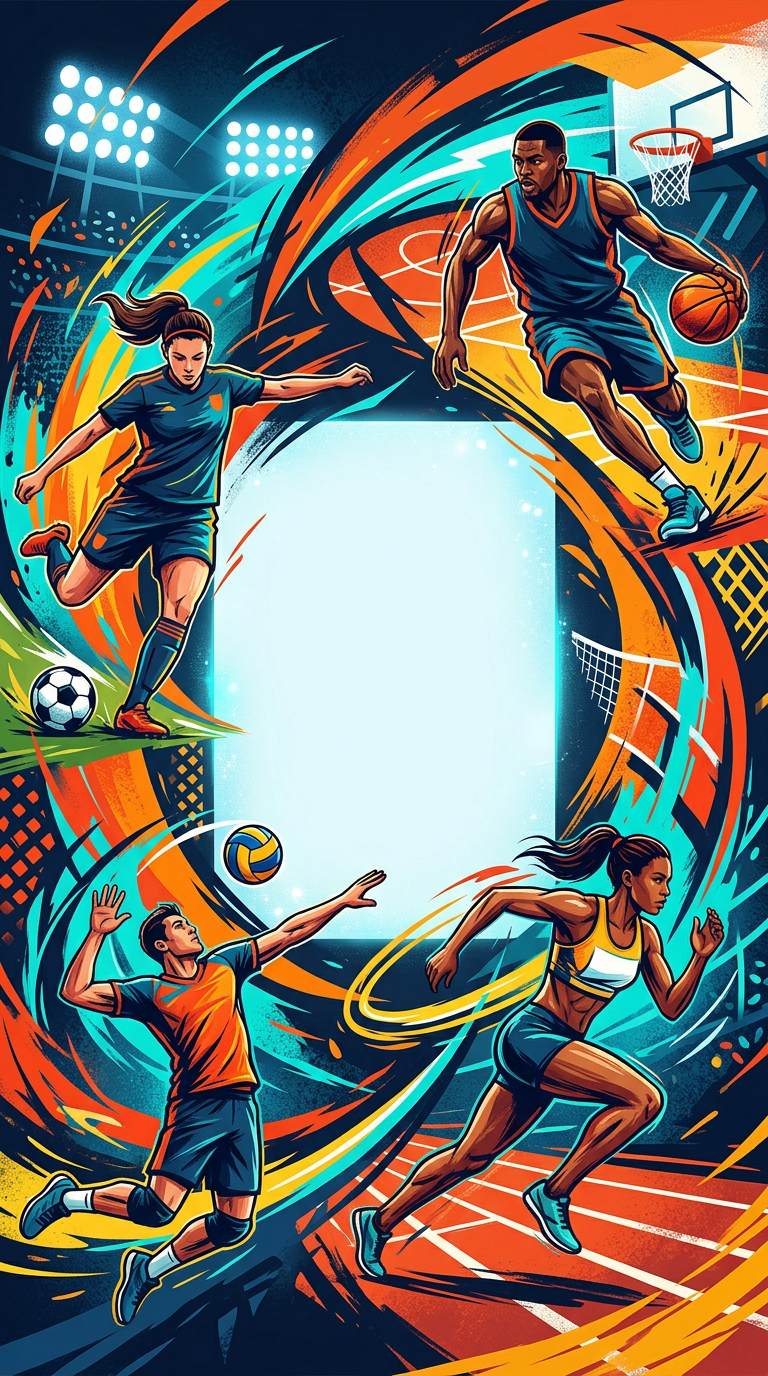 Sports Tournament - sports flyer invitation design preview