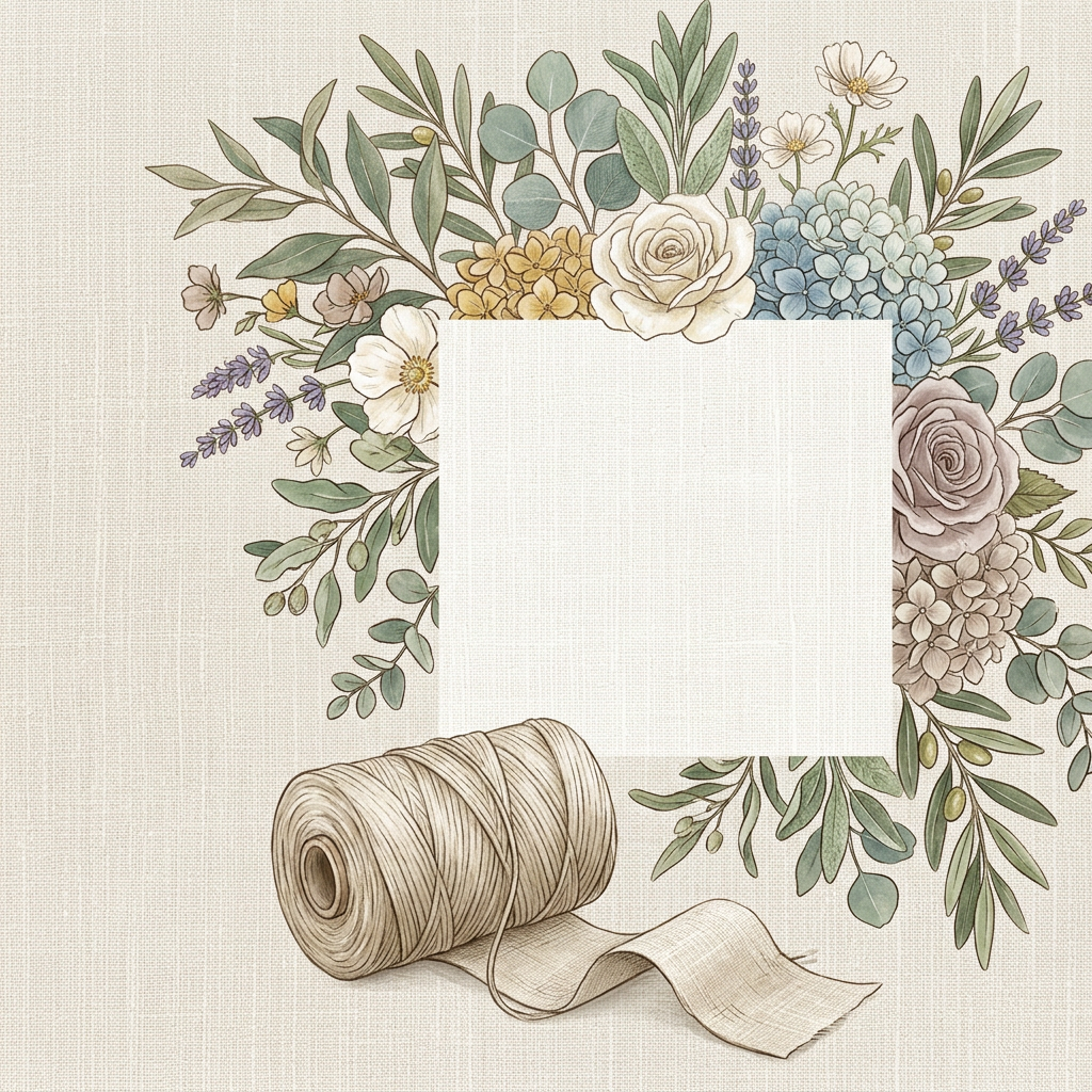 Save the Date Linen - save the date card invitation design preview