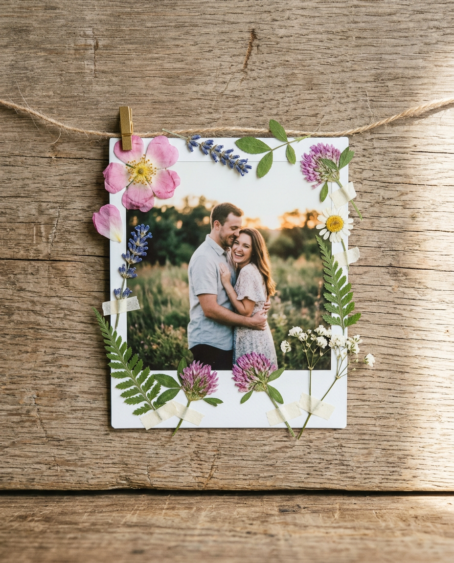 Polaroid Moment - save the date card invitation design preview