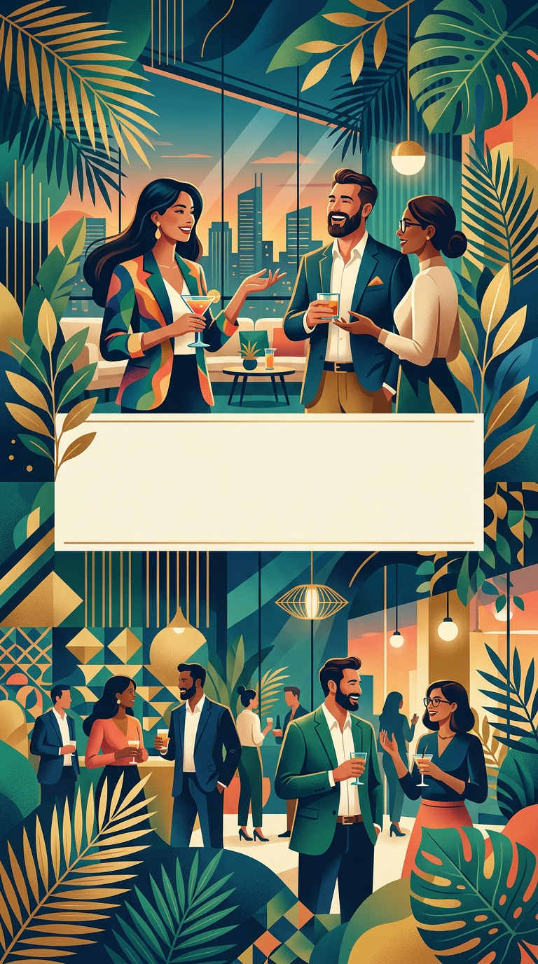 Palm Mixer - business flyer invitation design preview