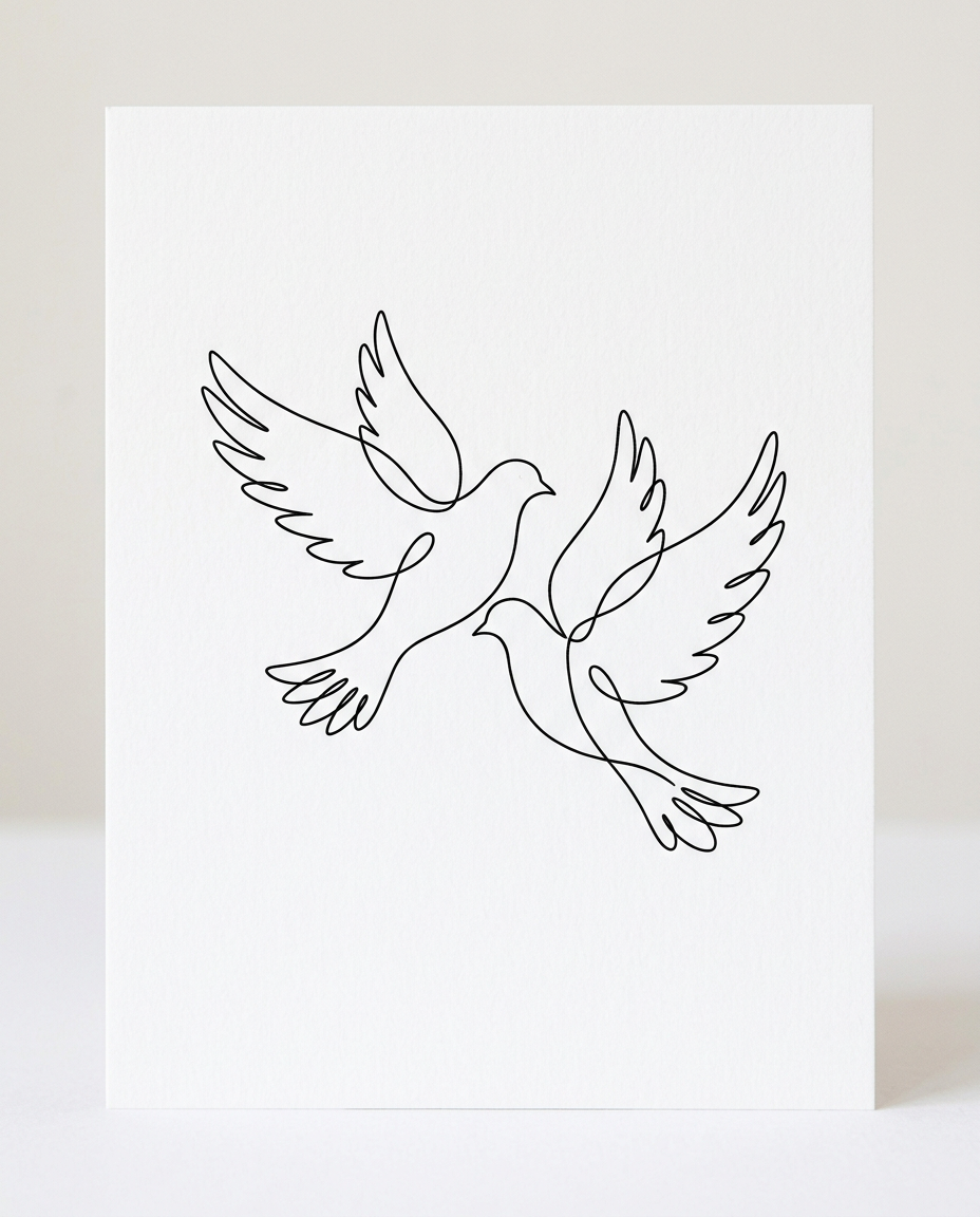 Modern Minimal - wedding card invitation design preview