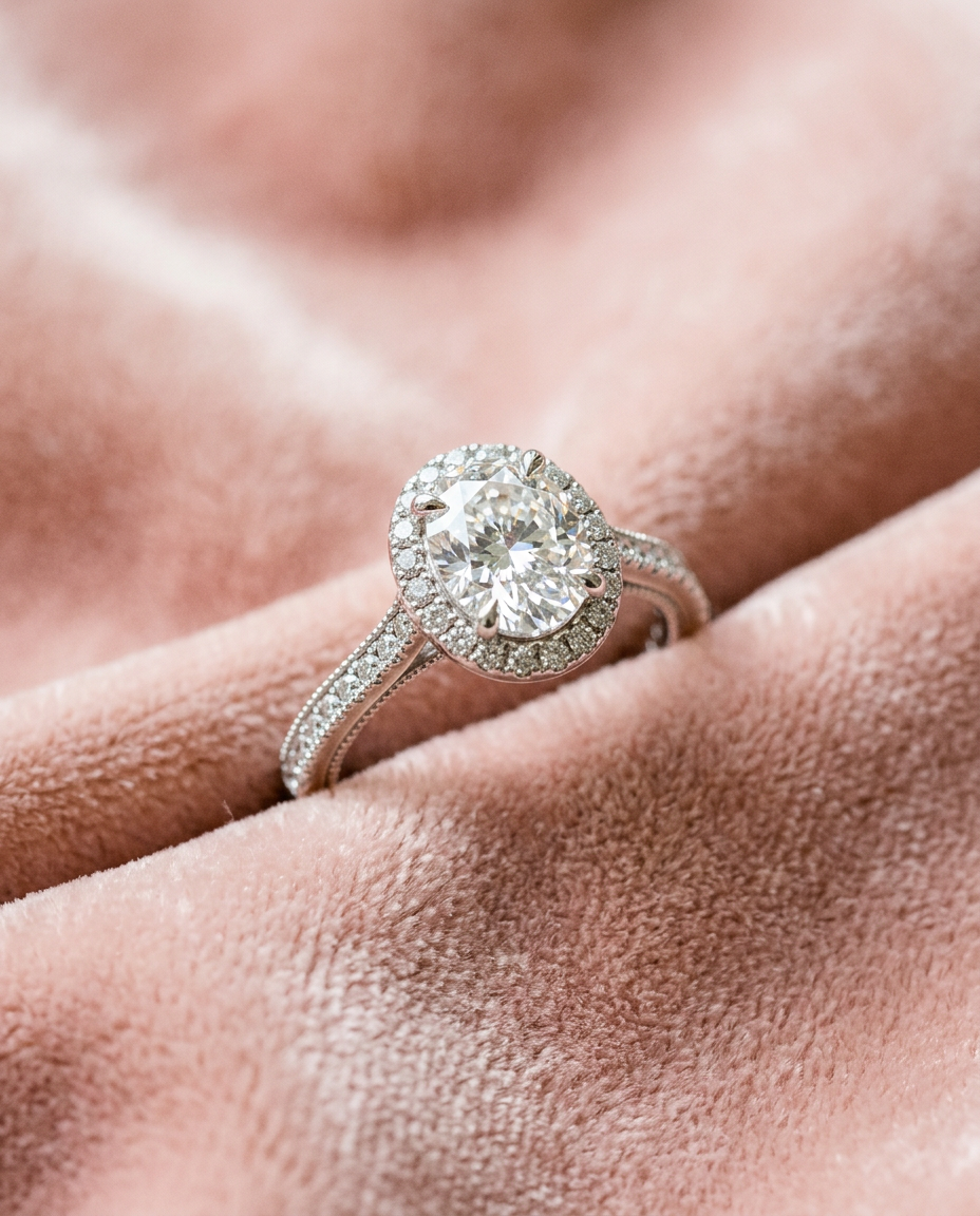 Diamond Sparkle - engagement card invitation design preview